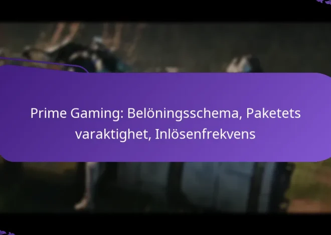 Prime Gaming: Belöningsschema, Paketets varaktighet, Inlösenfrekvens