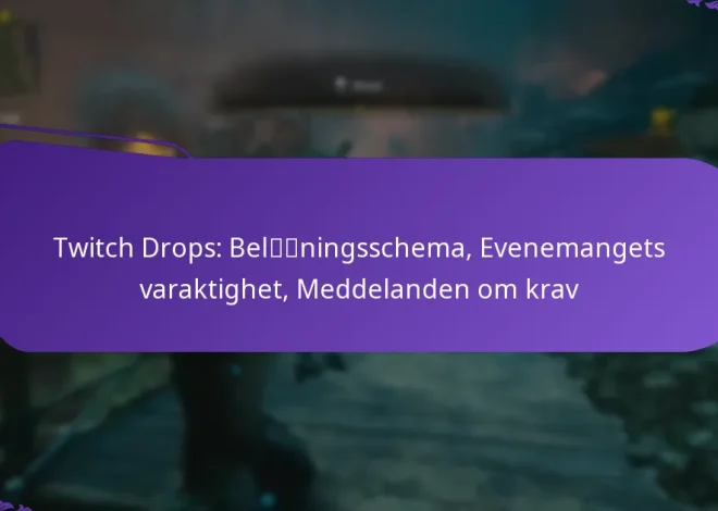 Twitch Drops: Belöningsschema, Evenemangets varaktighet, Meddelanden om krav