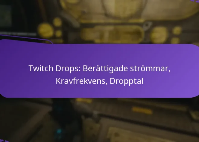 Twitch Drops: Berättigade strömmar, Kravfrekvens, Dropptal