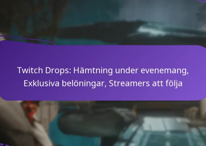 Twitch Drops: Hämtning under evenemang, Exklusiva belöningar, Streamers att följa