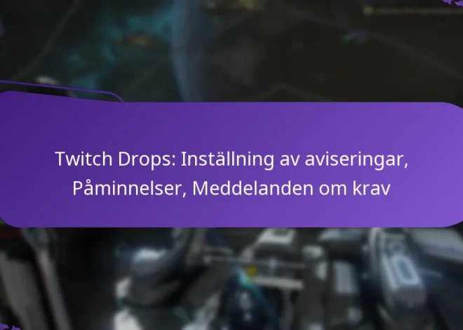 Twitch Drops: Inställning av aviseringar, Påminnelser, Meddelanden om krav