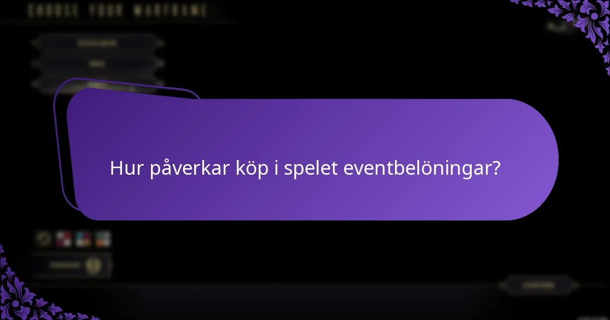 Vilken inverkan har belöningar från in-game-event på spelandet?