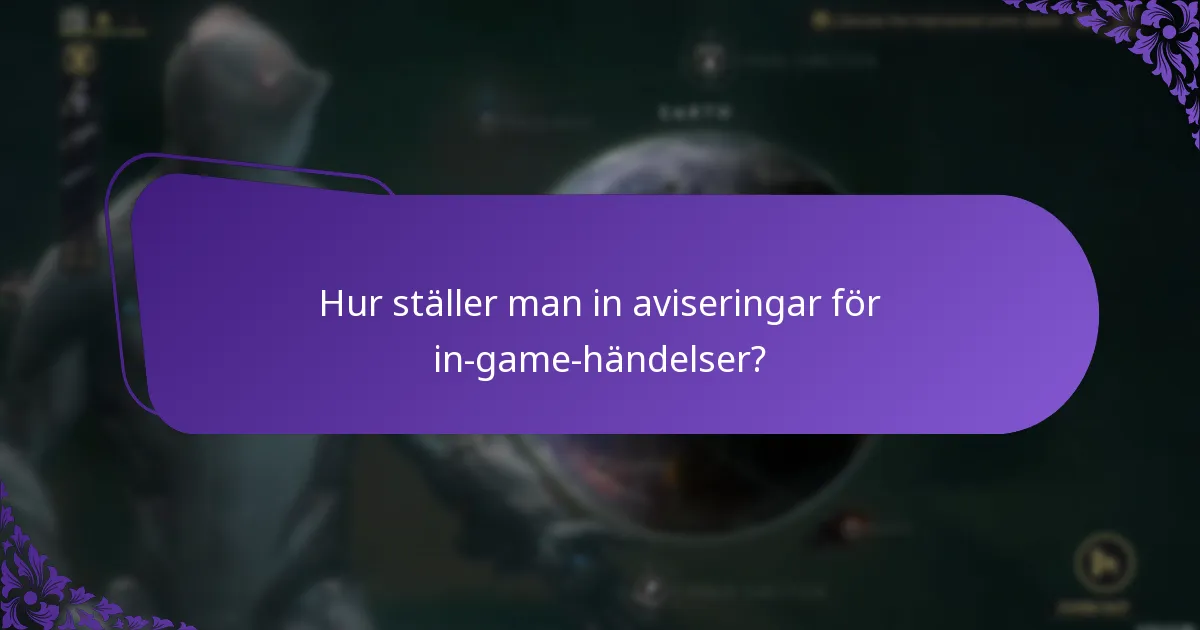 Vilka påminnelser finns för in-game-händelser?